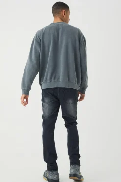 boohooMAN Slim Rigid Paint Splat Ripped Jeans | UK| Trousers|Jeans