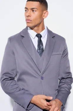 boohooMAN Slim Satin Suit | UK| Suits & Tailoring