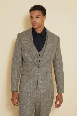 boohooMAN Slim Single Breasted Check Suit Jacket | UK| Suits & Tailoring