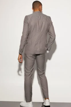 boohooMAN Slim Single Breasted Checkerboard Suit Jacket | UK| Suits & Tailoring