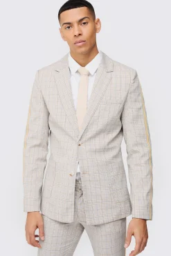 boohooMAN Slim Single Breasted Check Suit | UK| Suits & Tailoring