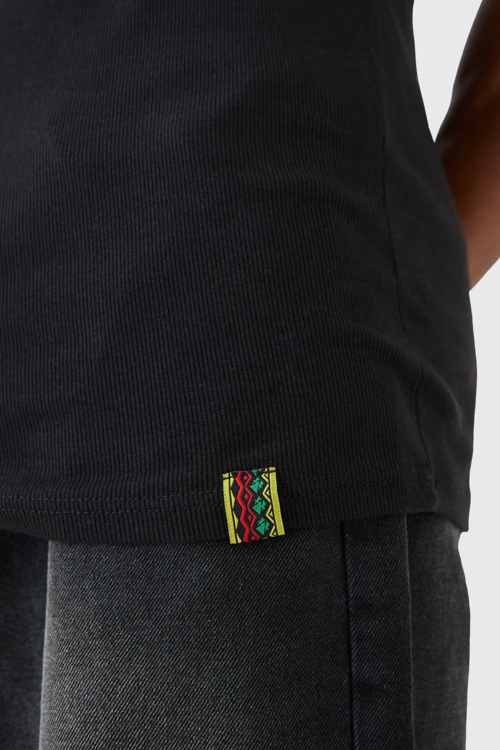 Slim Squared Neck Ribbed Vest | UK^boohooMAN