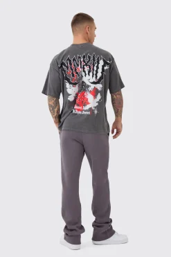 boohooMAN Slim Stacked Worldwide Emboss Joggers | UK| Joggers