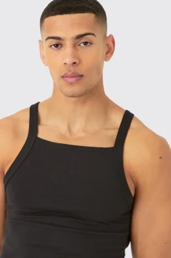 Slim Straight Neck Vest | UK^boohooMAN Discount