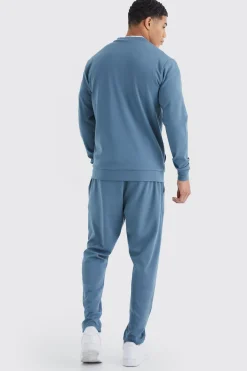 boohooMAN Slim Tapered Elastic Waist Pintuck Crop Jogger | UK| Joggers