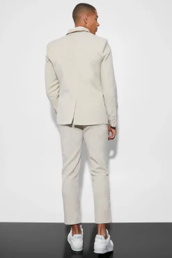 boohooMAN Slim Textured Suit | UK| Suits & Tailoring
