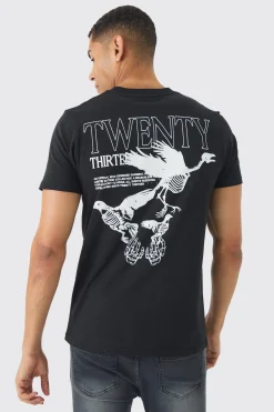 Slim Twenty Thirteen Print T-Shirt | UK^boohooMAN New