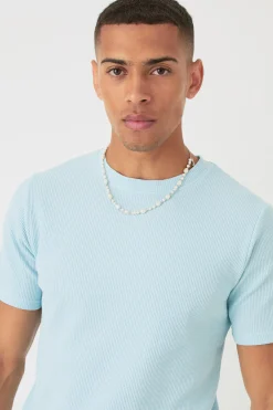 boohooMAN Slim Waffle T-shirt & Cargo Short Set | UK| Shorts|Sets & Co-Ords