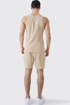 Slim Waffle Vest | UK^boohooMAN Hot