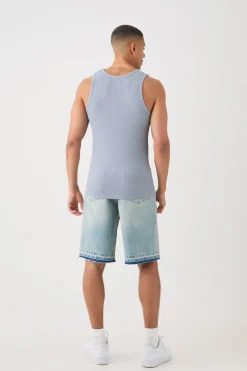 Slim Waffle Vest | UK^boohooMAN Outlet