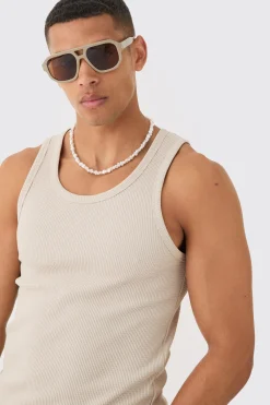 Slim Waffle Vest | UK^boohooMAN Discount