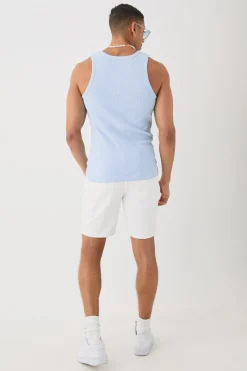 Slim Waffle Vest | UK^boohooMAN Sale