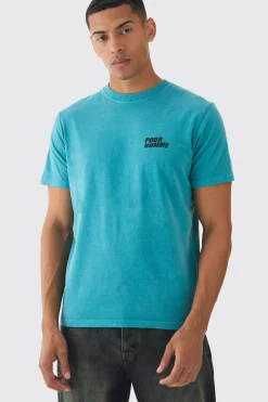 Slim Washed Pour Homme T-Shirt | UK^boohooMAN