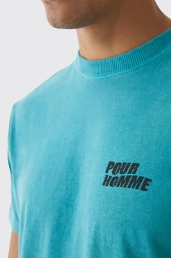 Slim Washed Pour Homme T-Shirt | UK^boohooMAN