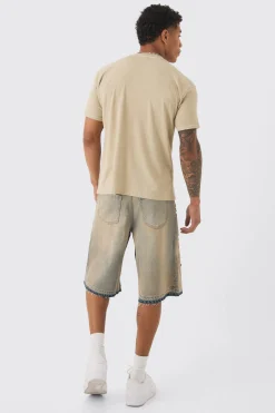 Slim Washed Western Print T-shirt | UK^boohooMAN Discount