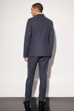 boohooMAN Slim Wool Tweed Single Breasted Suit Jacket | UK| Suits & Tailoring