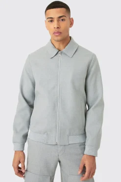 boohooMAN Smart Harrington Jacket | UK| Suits & Tailoring