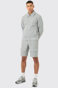 boohooMAN Smart Harrington Jacket | UK| Suits & Tailoring