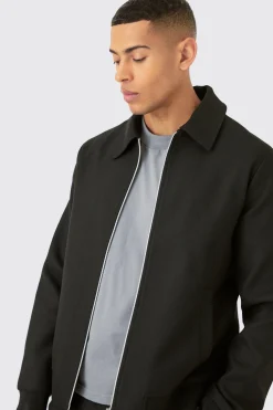 boohooMAN Smart Harrington Jacket | UK| Suits & Tailoring