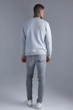 boohooMAN Smart Knitted Bomber | UK| Knitwear|Coats & Jackets