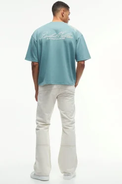 Smart Oversized Boxy Puff Print Interlock T-shirt | UK^boohooMAN New