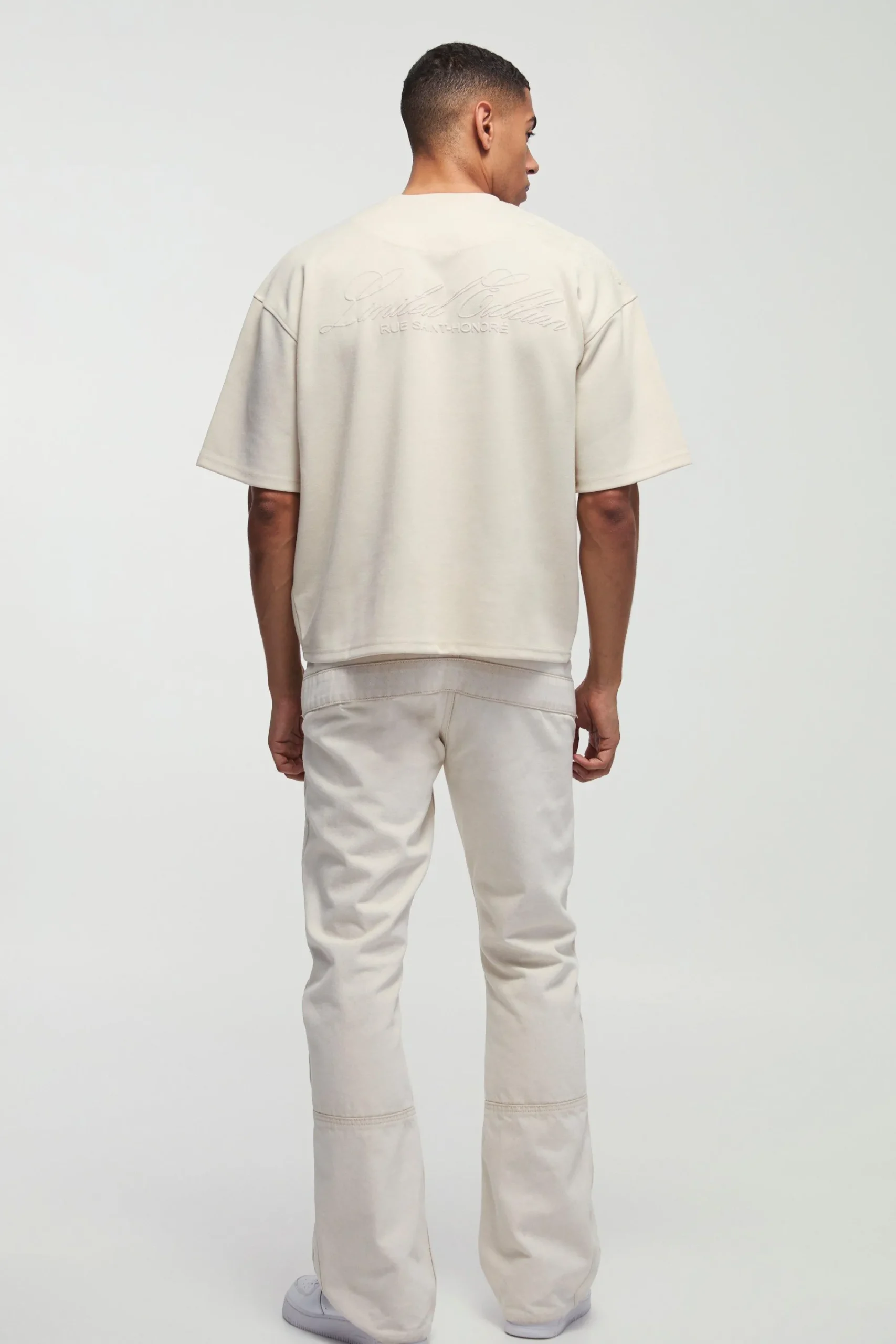 Smart Oversized Boxy Puff Print Interlock T-shirt | UK^boohooMAN Hot