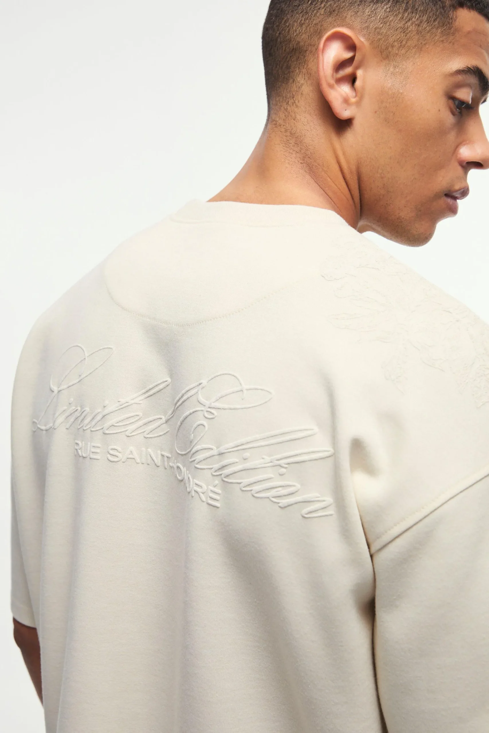 Smart Oversized Boxy Puff Print Interlock T-shirt | UK^boohooMAN Hot