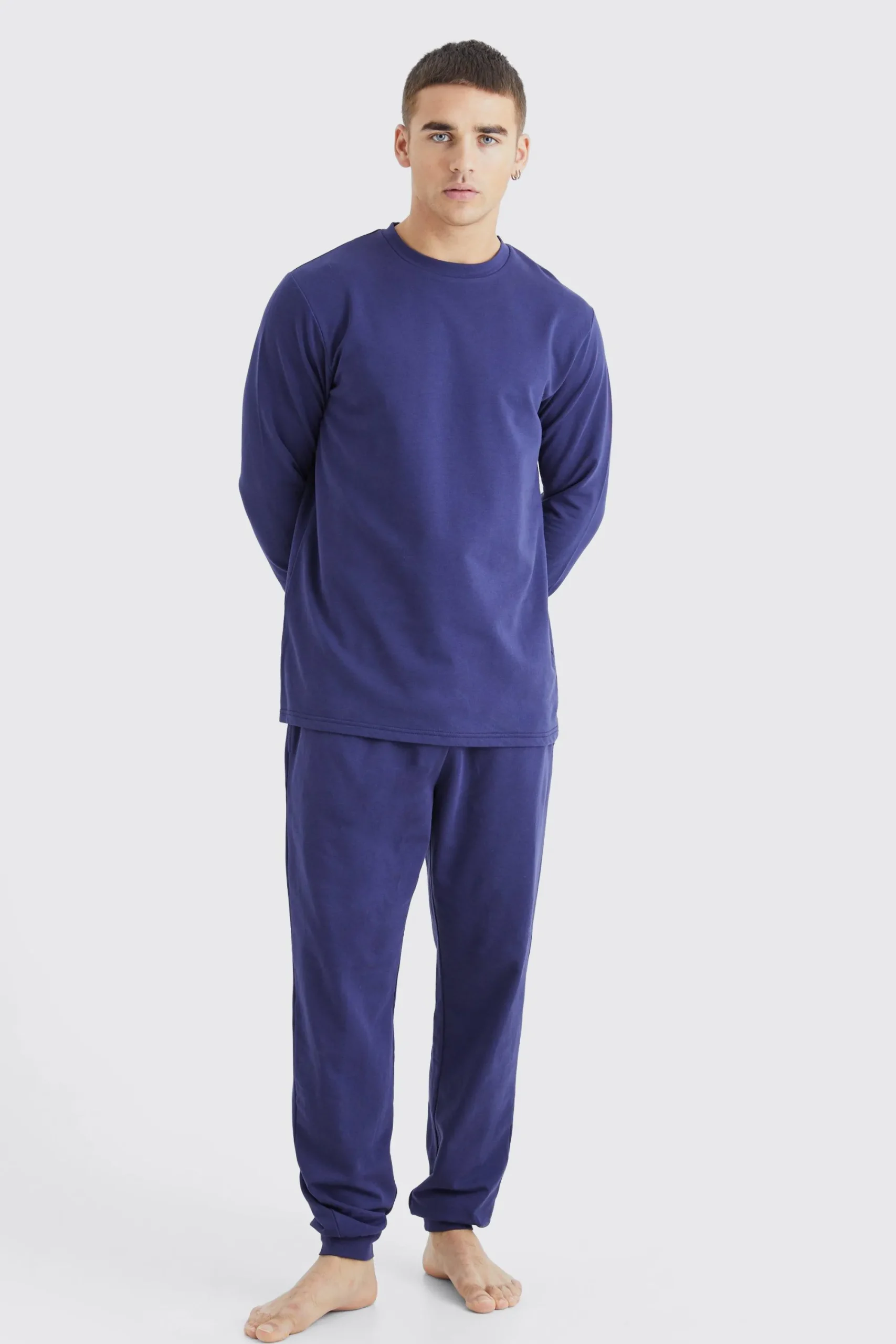 boohooMAN Soft Feel Lounge Top And Jogger Set | UK| Loungewear