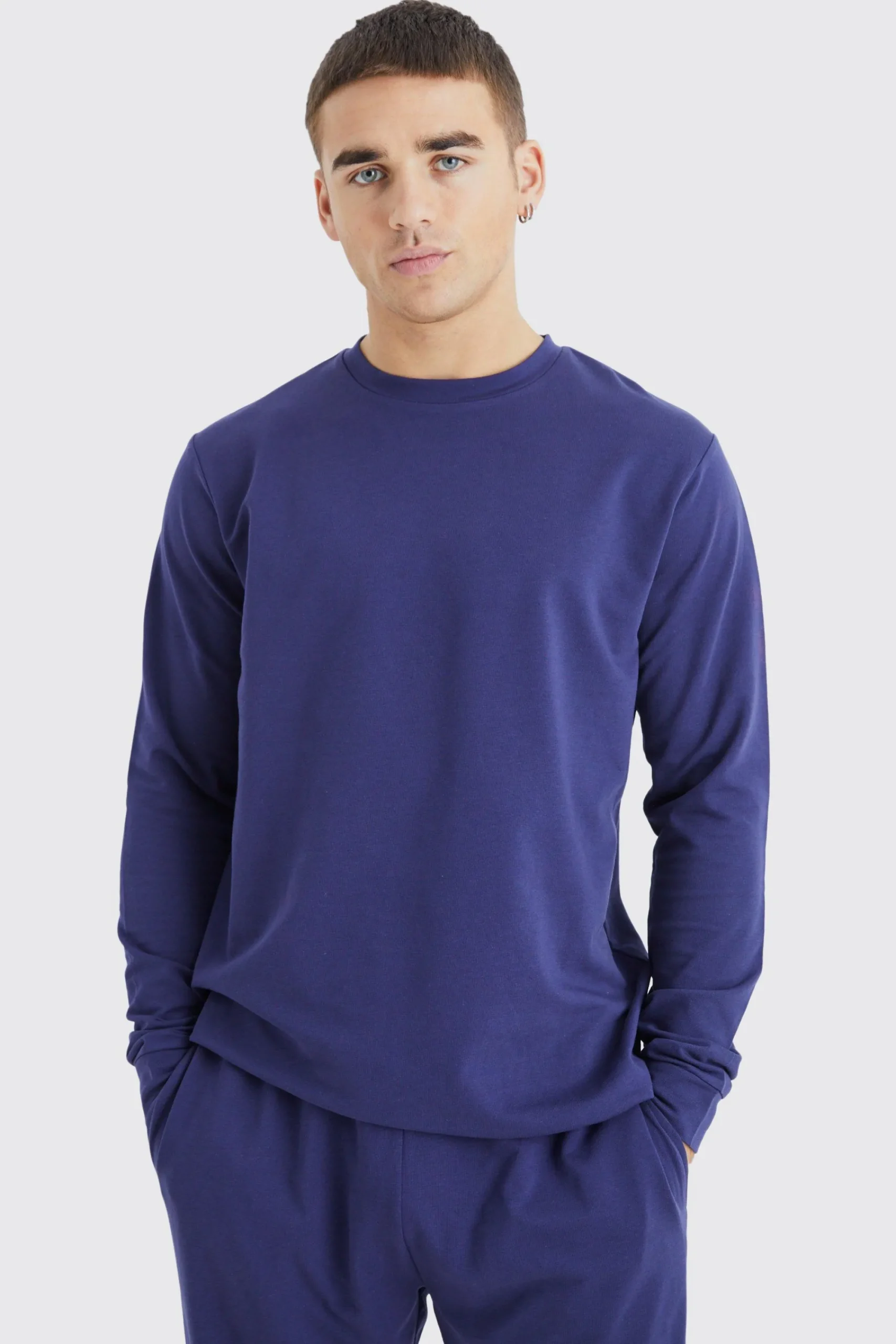 boohooMAN Soft Feel Lounge Top And Jogger Set | UK| Loungewear