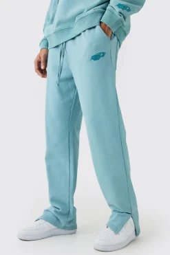 boohooMAN Split Hem Washed Joggers | UK| Joggers