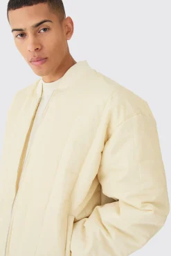 boohooMAN Square Quilted Oversized Pocket Bomber Jacket | UK| Sets & Co-Ords