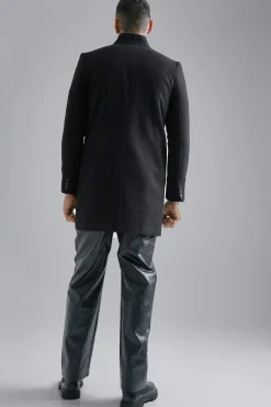 boohooMAN Stand Up Collar Smart Single Button | UK| Coats & Jackets