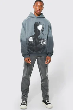 boohooMAN Statue Print Ombre Hoodie | UK| Hoodies & Sweatshirts