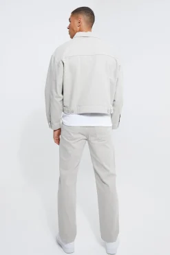 boohooMAN Overdyed Denim Jacket And Jeans Set | UK| Sets & Co-Ords