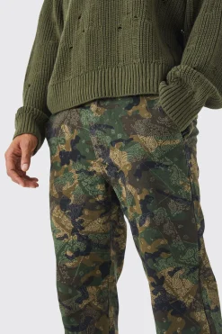 boohooMAN Straight Camo Bandana Cargo Trouser | UK| Trousers