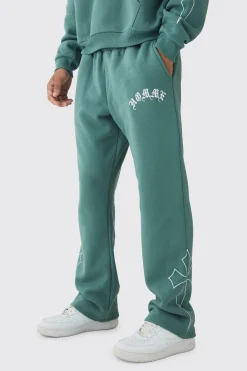 boohooMAN Straight Fit Gothic Homme Cross Jogger | UK| Trousers|Joggers