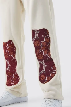 boohooMAN Straight Fit Tapestry Jogger | UK| Joggers