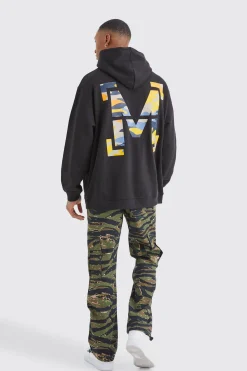 boohooMAN Straight Leg Camo Trouser | UK| Trousers