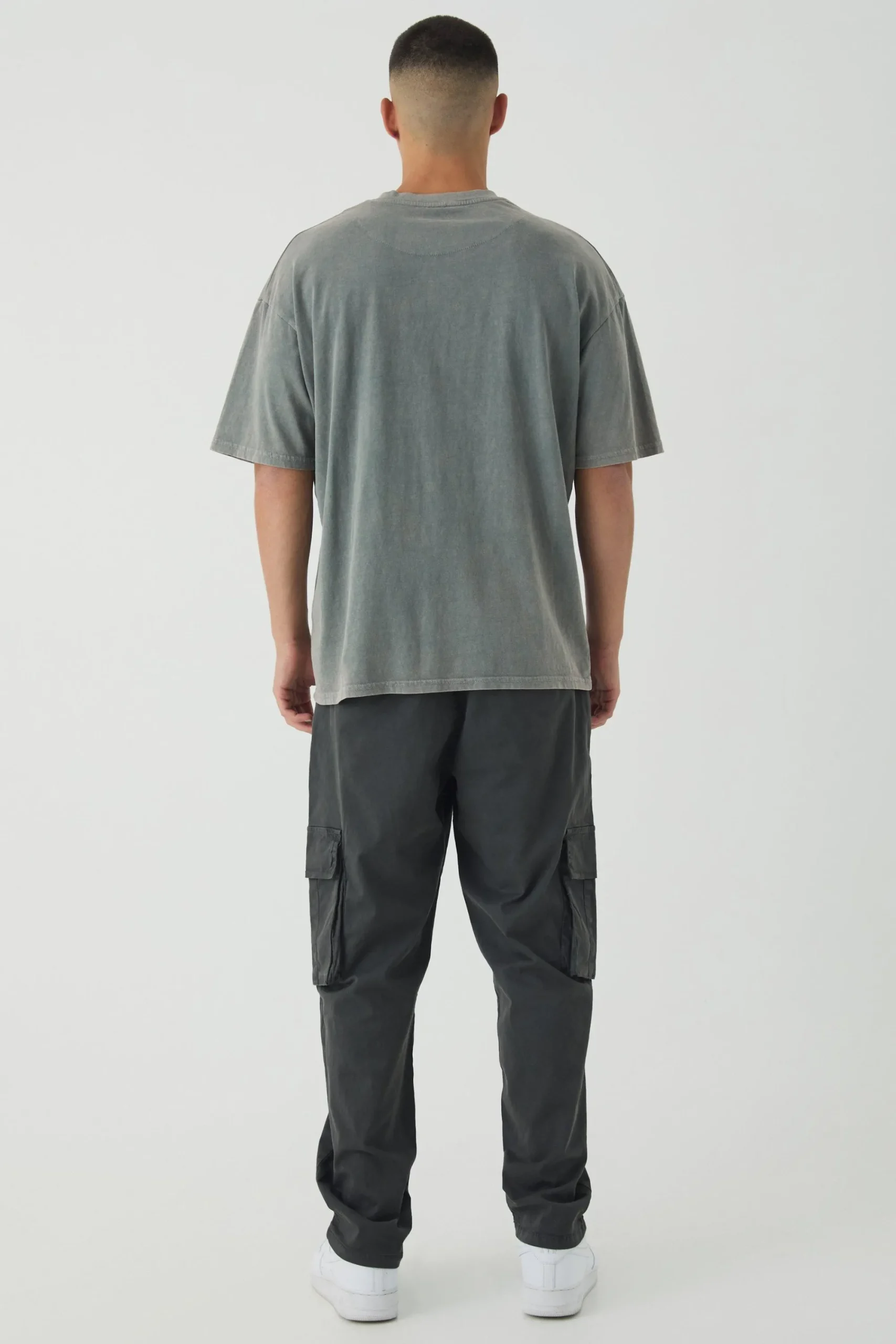 boohooMAN Straight Leg Cotton Cargo Chino Trousers | UK| Trousers