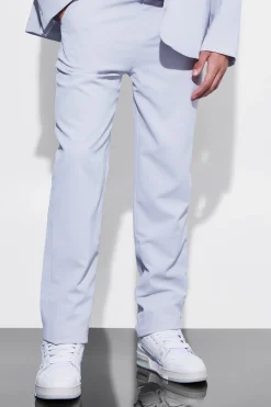 boohooMAN Straight Leg Crinkle Suit Trousers | UK| Suits & Tailoring