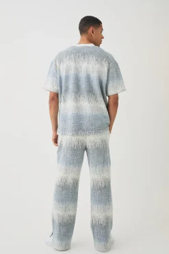 boohooMAN Straight Leg Jacquard Jogger | UK| Trousers|Joggers