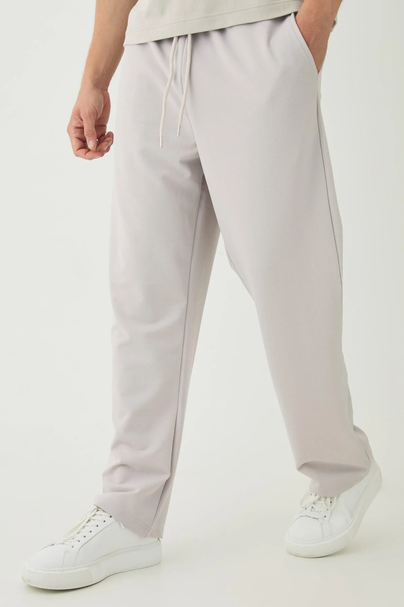 boohooMAN Straight Leg Jersey Twill Jogger | UK| Trousers|Joggers