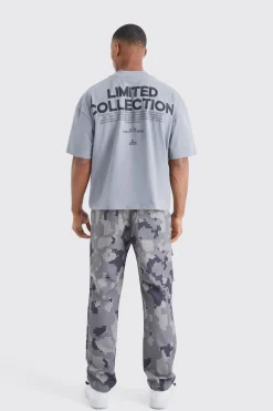 boohooMAN Straight Leg Pixel Camo Cargo Pocket Trouser | UK| Trousers|Cargos