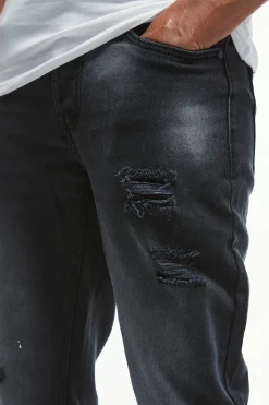 boohooMAN Straight Leg Rigid Subtle Ripped Jeans | UK| Trousers|Jeans