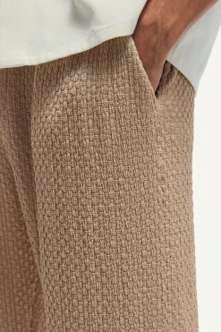 boohooMAN Straight Leg Split Hem Premium Jacquard Joggers | UK| Trousers|Joggers