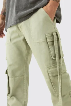 boohooMAN Straight Rigid Multi Pocket Overdye Cargo Jean In | UK| Trousers|Jeans