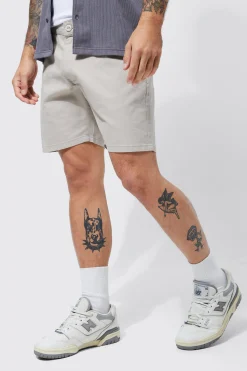 boohooMAN Stretch Slim Fixed Waistband Chino Short | UK| Shorts