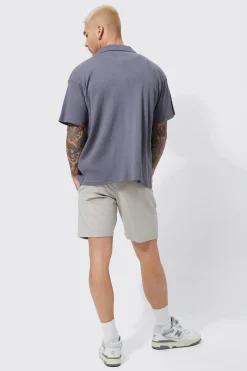 boohooMAN Stretch Slim Fixed Waistband Chino Short | UK| Shorts