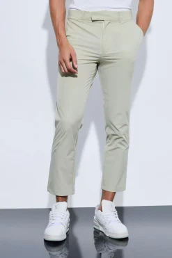 boohooMAN Stretch Tailored Cropped Trousers | UK| Trousers