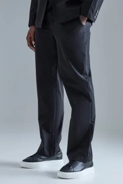 boohooMAN Stretch Tailored Straight Fit Trousers | UK| Suits & Tailoring|Trousers
